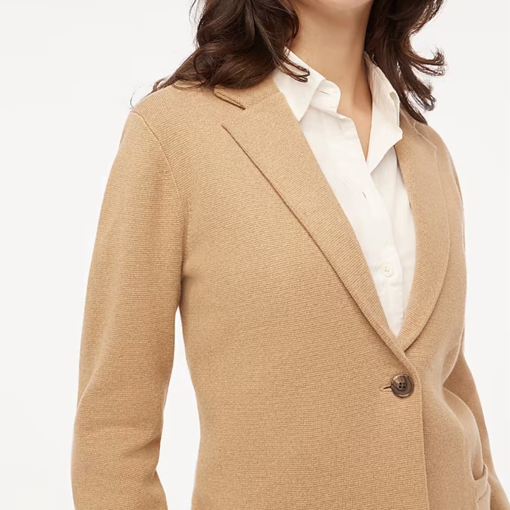 J.Crew Knit Schoolboy Sweater Blazer